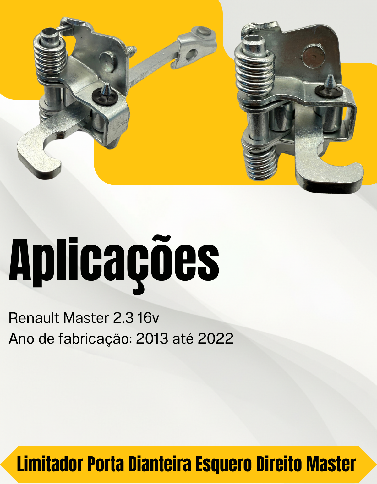 Limitador Porta Dianteira Le Ld Renault Master 2013 A 2022 - Imagem 3