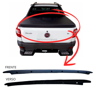 Moldura Superior Friso Tampa Traseira FiatStrada 2014 A 2020