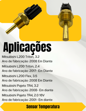 Sensor Temperatura L200 Triton 3.2 Pajero TR4 2.0 16V 24796