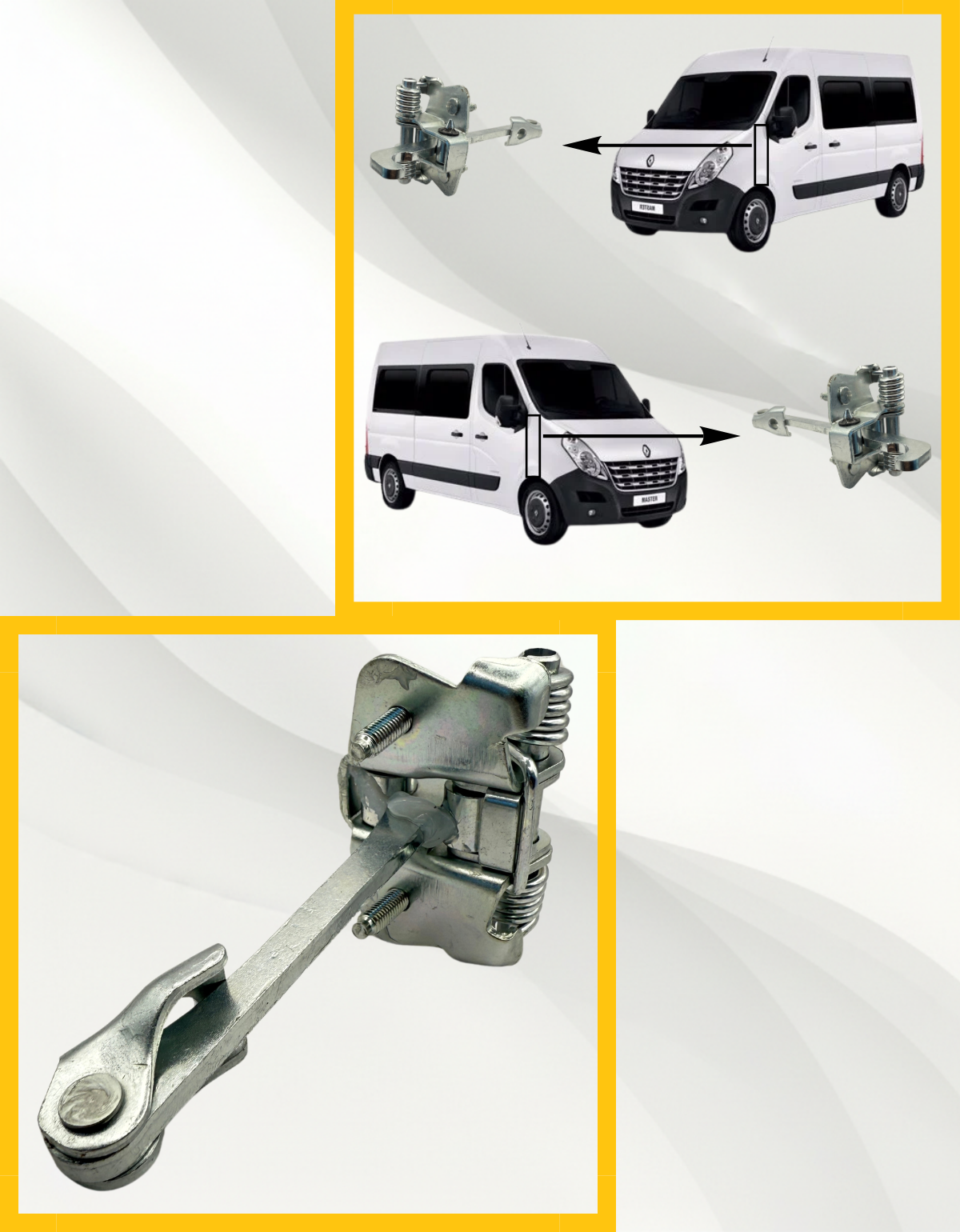 Limitador Porta Dianteira Le Ld Renault Master 2013 A 2022 - Imagem 5