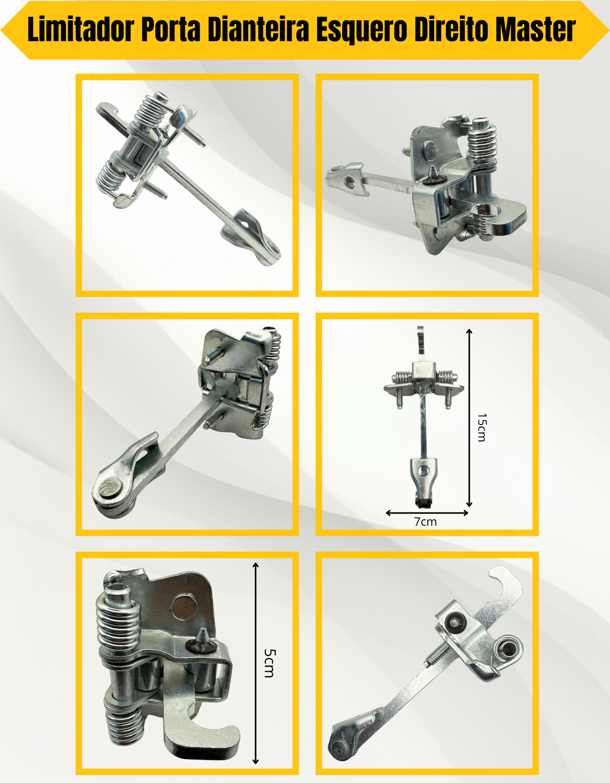 Limitador Porta Dianteira Le Ld Renault Master 2013 A 2022 - Imagem 7